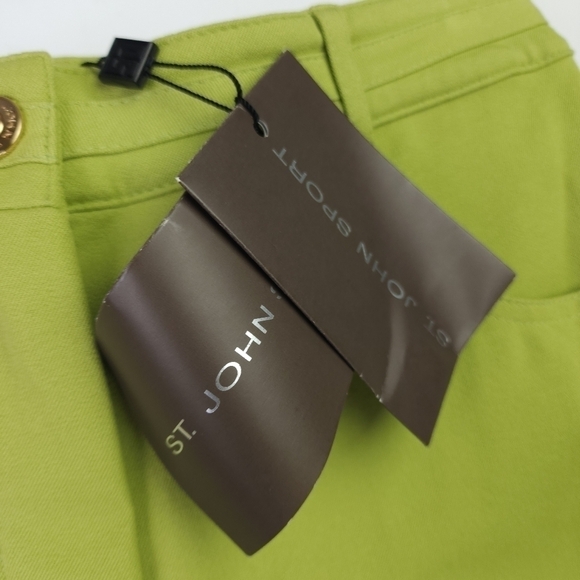 New St. John Green Classic 5 Pocket Marie Sport Slight Flare Women's Pan… - Picture 5 of 16